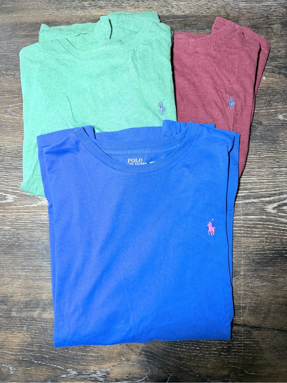 3 Polo Ralph Lauren T Shirts Men’s Size Large Classic Fit